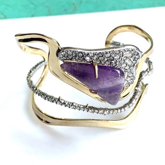 Alexis Bittar Jewelry - Alexis Bittar Amethyst Roxbury Wavy orbit Cuff